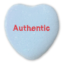Authentic Blue heart