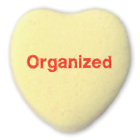Organized Gold heart